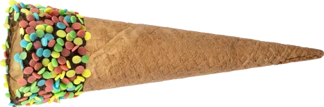 SUPERCONO s čokoládovou polevou a far. dúhovými konfetami